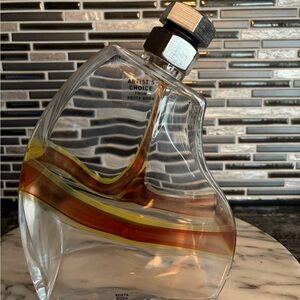 Kosta Boda Sweden Kjell Engman Signed Macho Art Glass Decanter